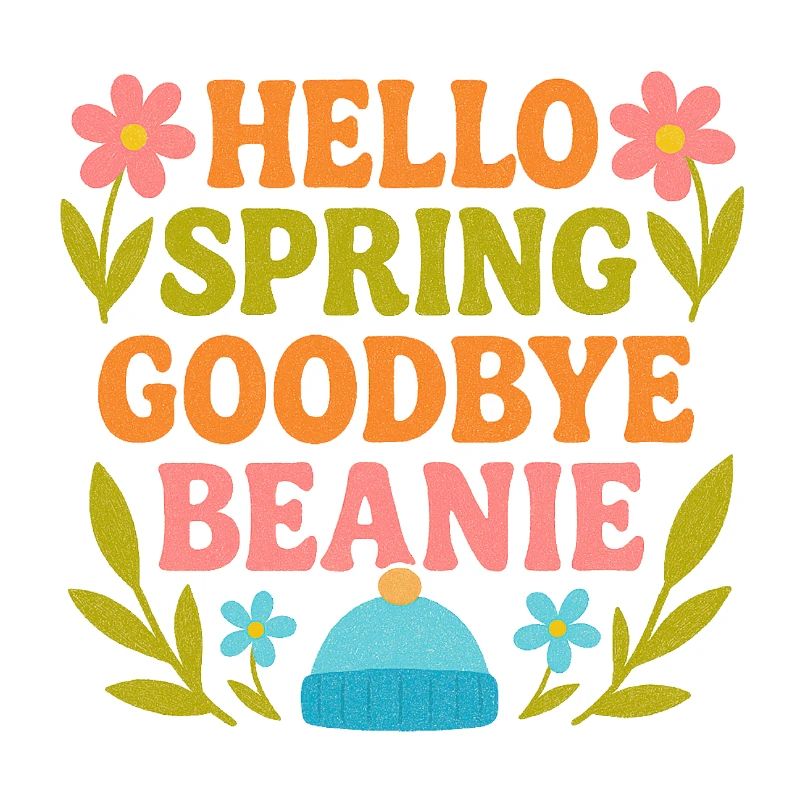 Bonjour Spring Goodbye Cap