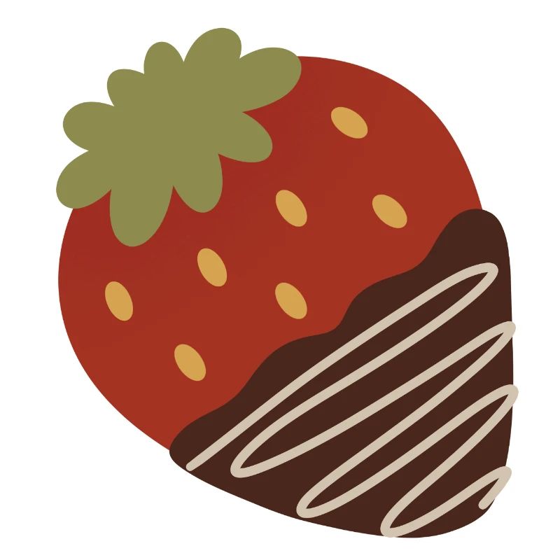 Fraise trempée dans le chocolat