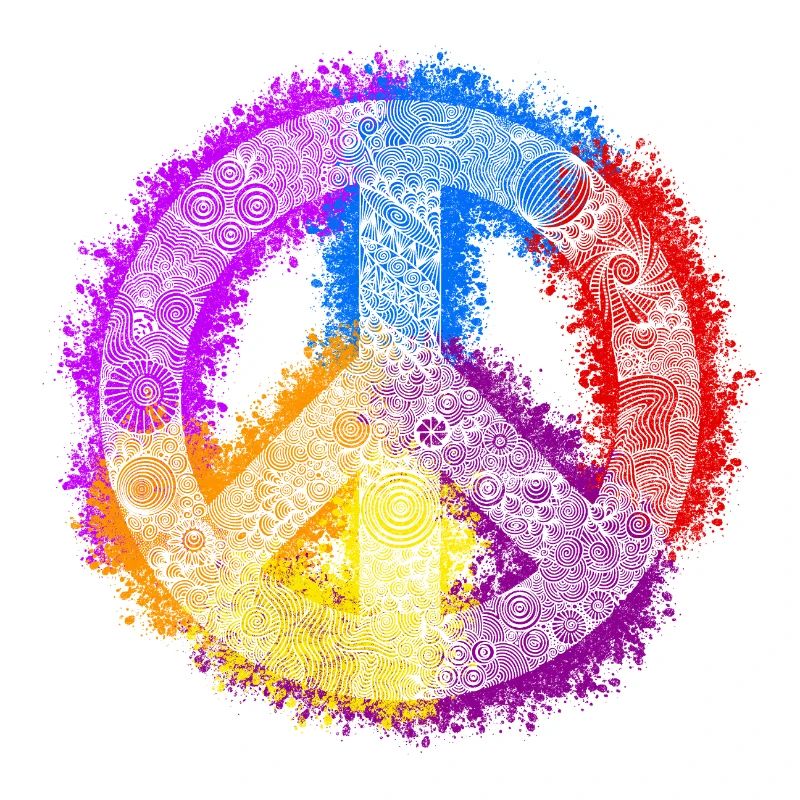 Zentangle-Peacezeichen