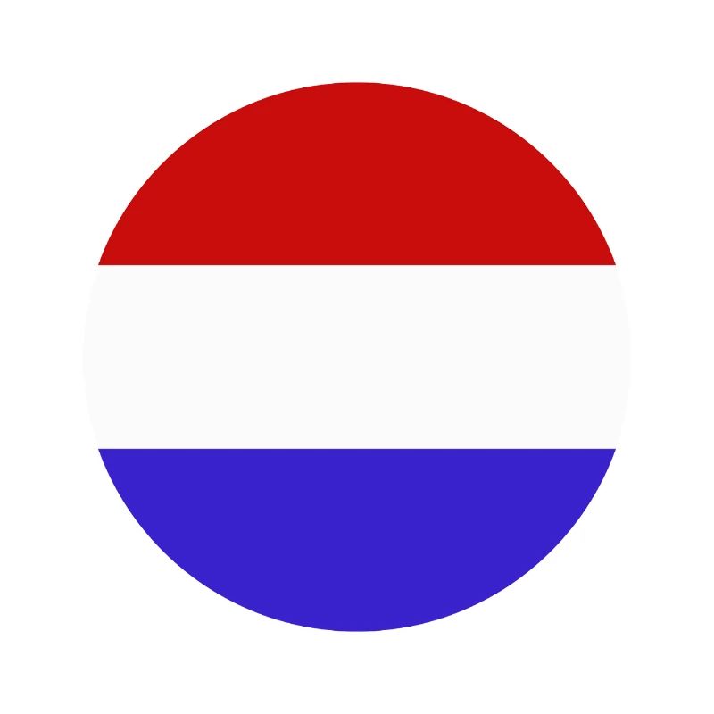Drapeau rond des Pays-Bas