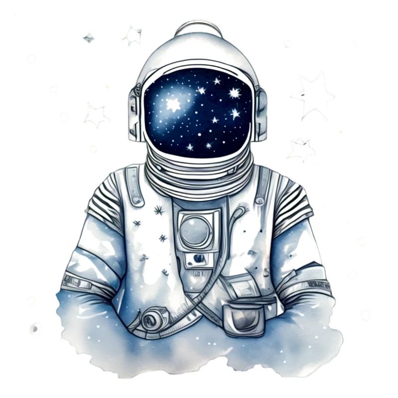 Astronaute dans l’espace stellaire