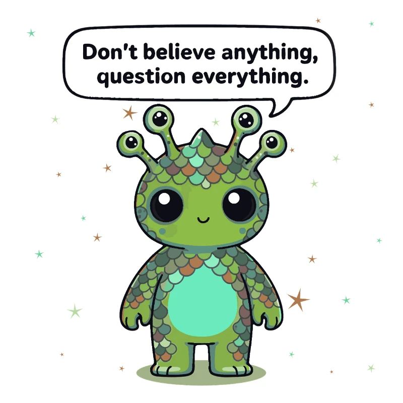 Extraterrestre curieux - Déclaration : Remettez tout en question