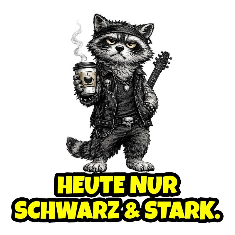 Today only Black & Strong – Rock Waschbär
