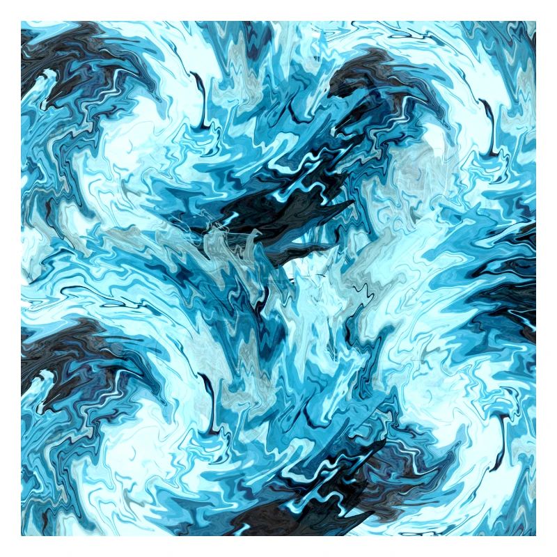 Aqua Marble Pattern Waves
