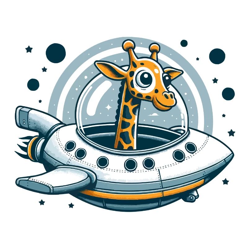 Aventure spatiale de girafe