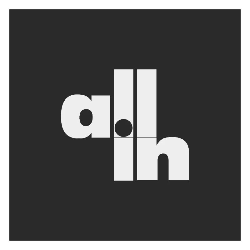 All in Poker Typography Minimal Statement