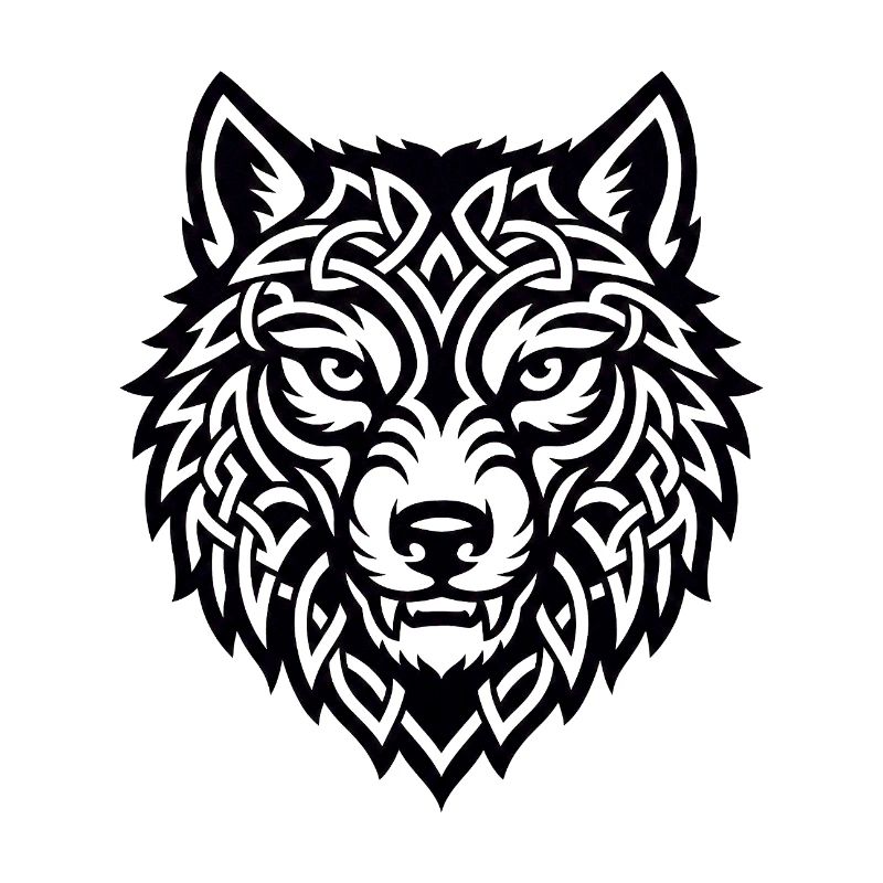 Wikingerwolf Ulfr Nordisches Kriegerdesign