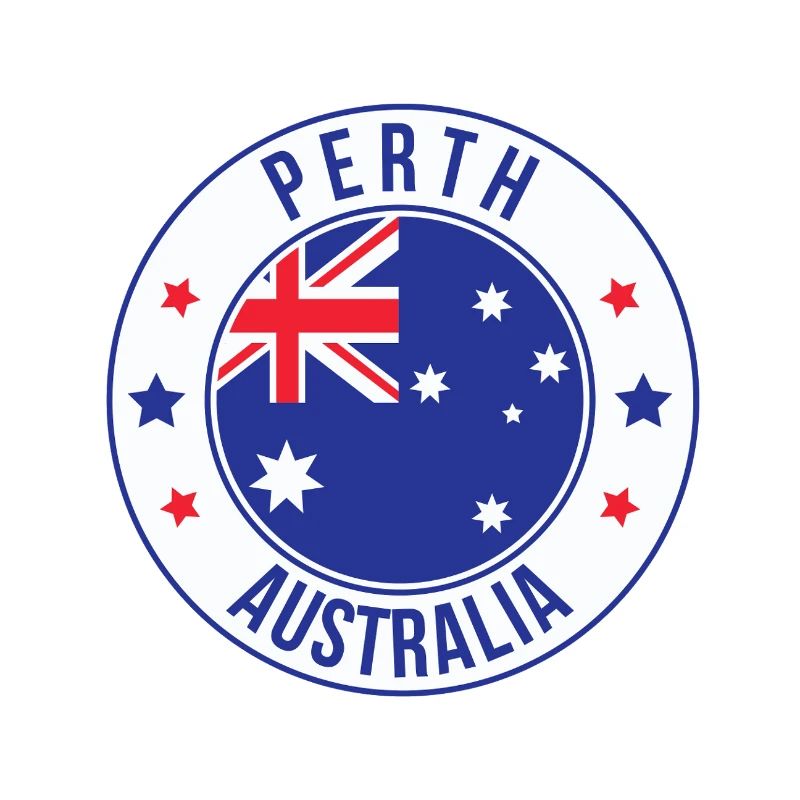 Perth Australia Circle Abzeichen