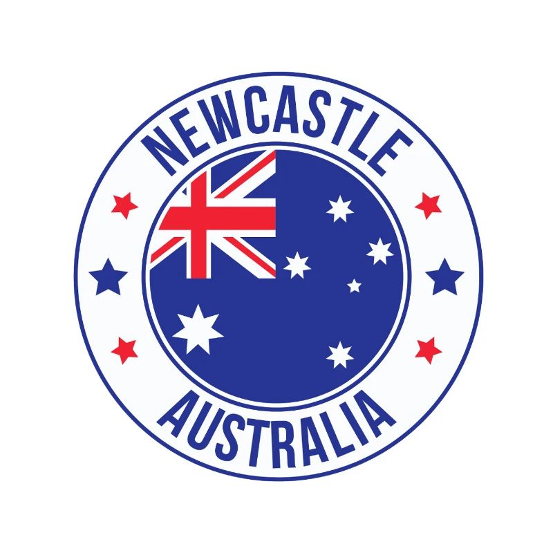 Newcastle Australien Abzeichen-Emblem