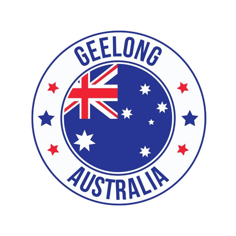 Geelong Australia Emblem Round Patch