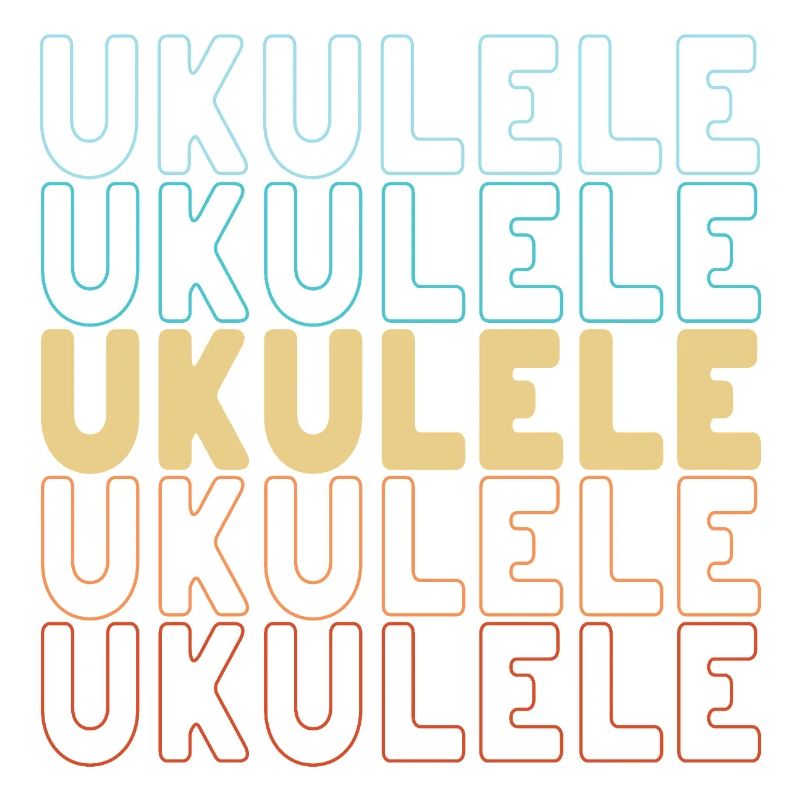 Ukulele typography