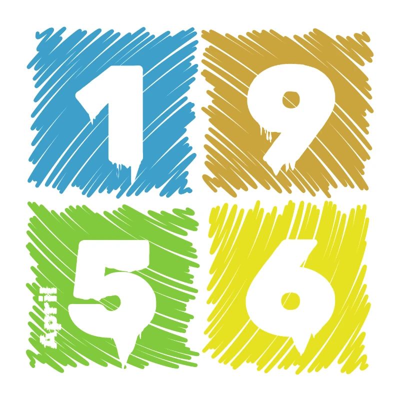70. Geburtstag Farbige Patches since 04/1956