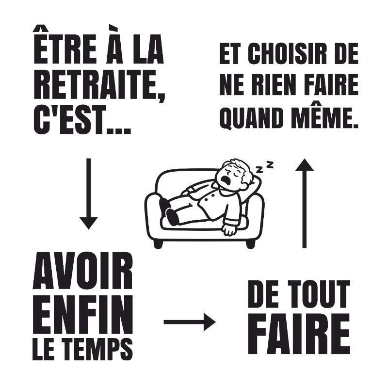 Die Kunst des Nichtstuns (schwarzer Text)