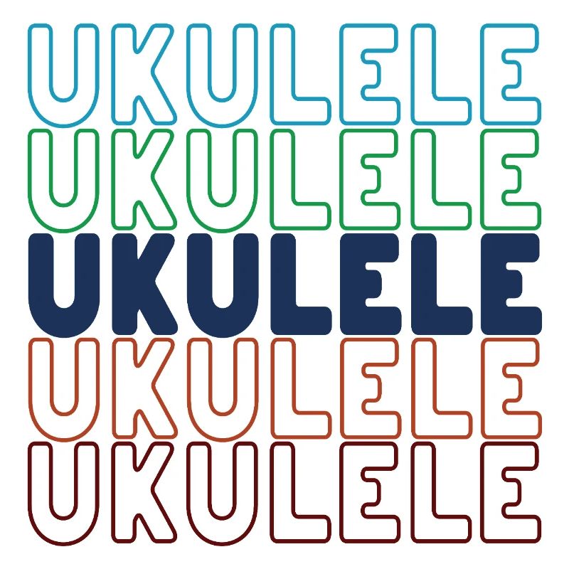 Ukulele typography