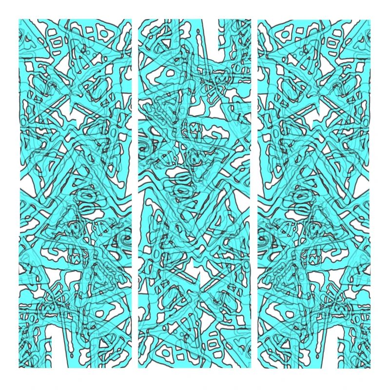 Triptyque du Chaos Turquoise