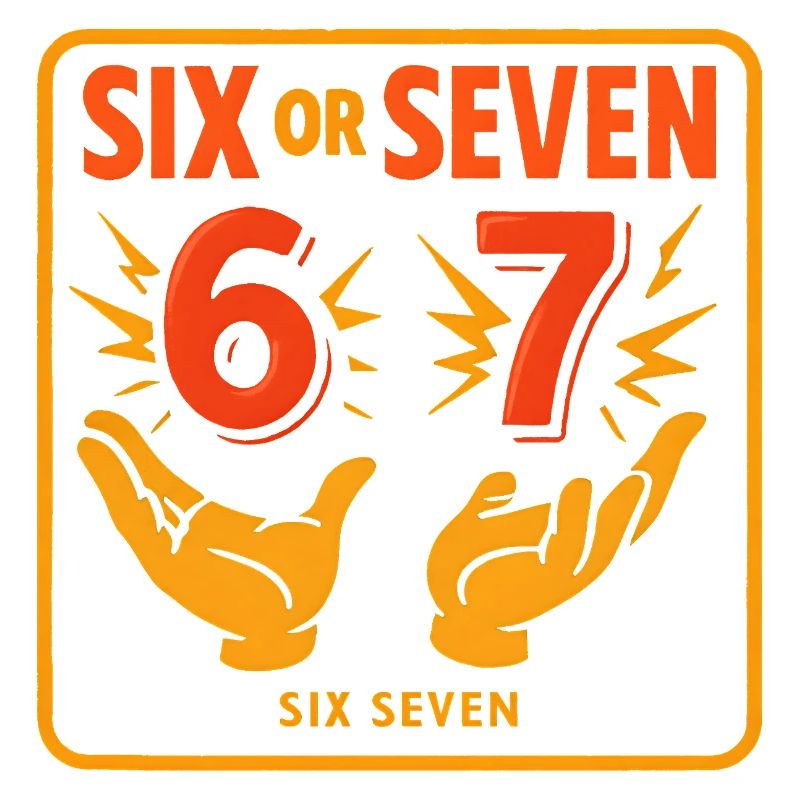 Six Seven 67 Meme Humor Gift Idea Funny