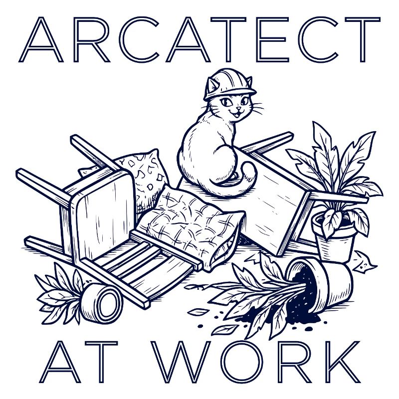 Arbeiterkatze am Werk