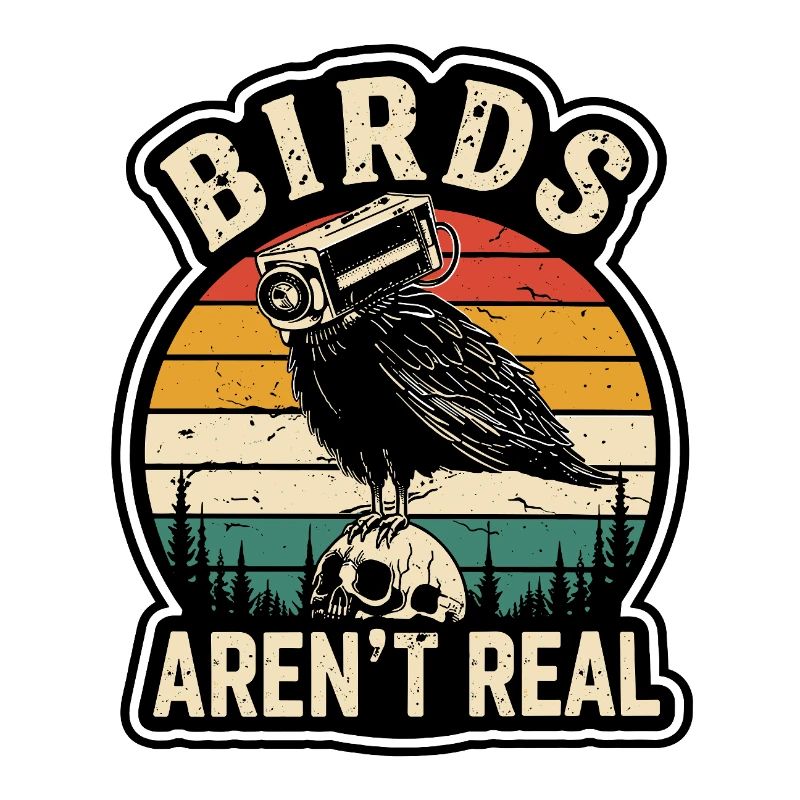 Conspiracy Theory Birds Are Drones Crow