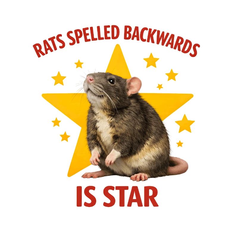 RATS À L’ENVERS, C’EST ÉTOILE ! Drôle de Rat Design