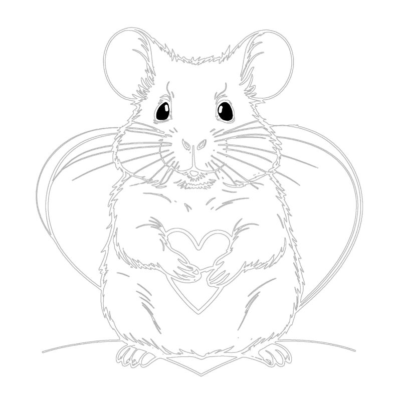 Signe d’amour du hamster