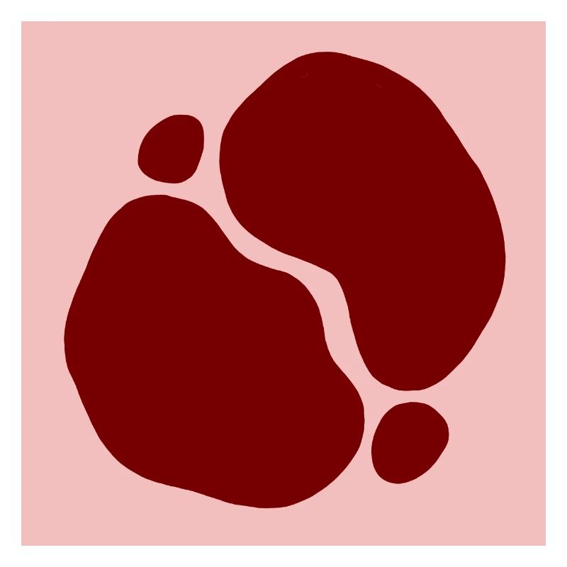 Conception des formes organiques rouges