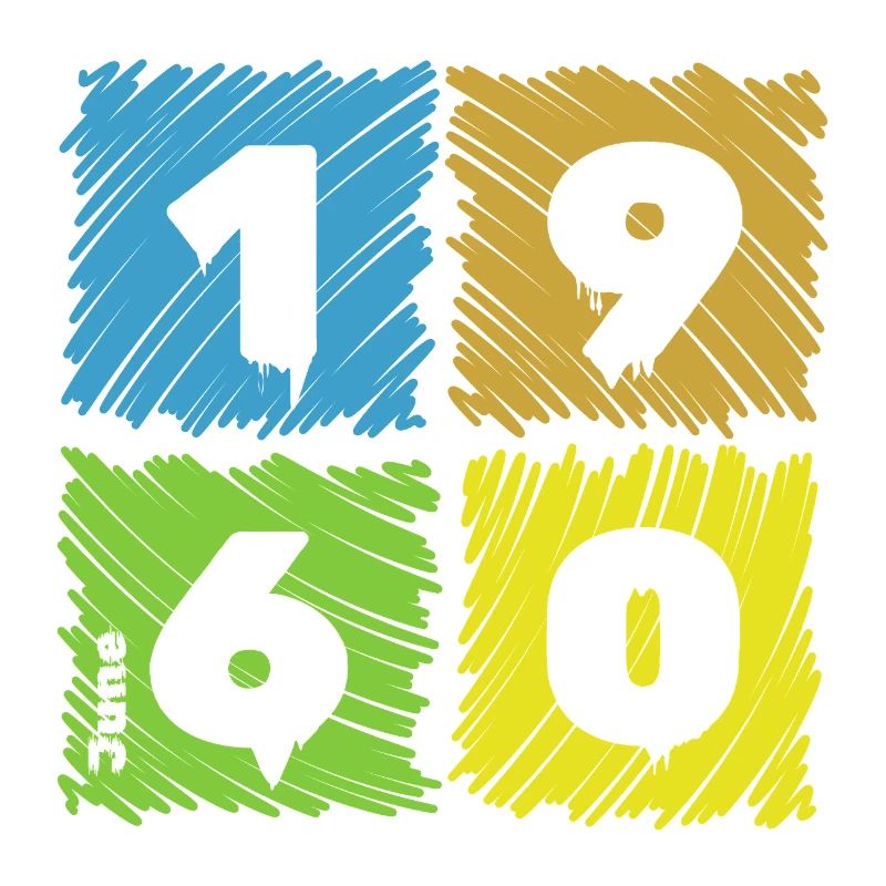 66. Geburtstag Farbige Patches since 06/1960