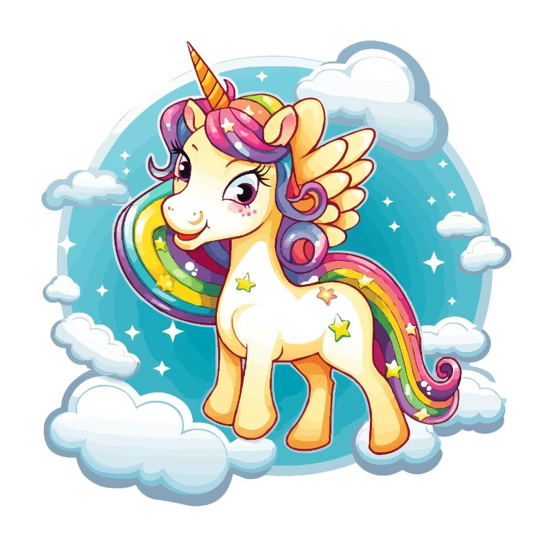 Rainbow Unicorn Cloud Magic