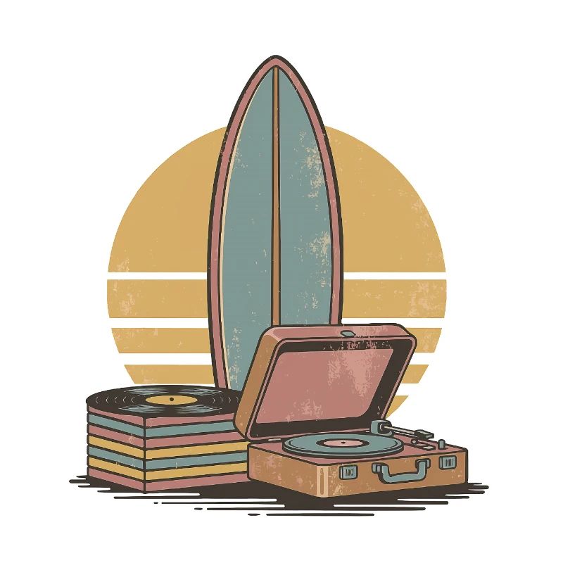 Vinyle Retro Surf Vibes
