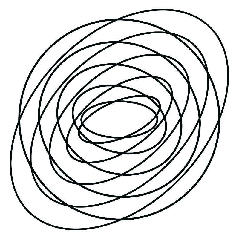 Coiled Abstract Spiral Circle