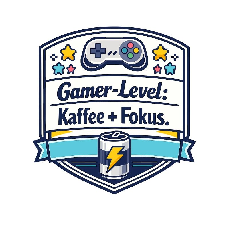 Gamer-Level Kaffee Fokus Patch