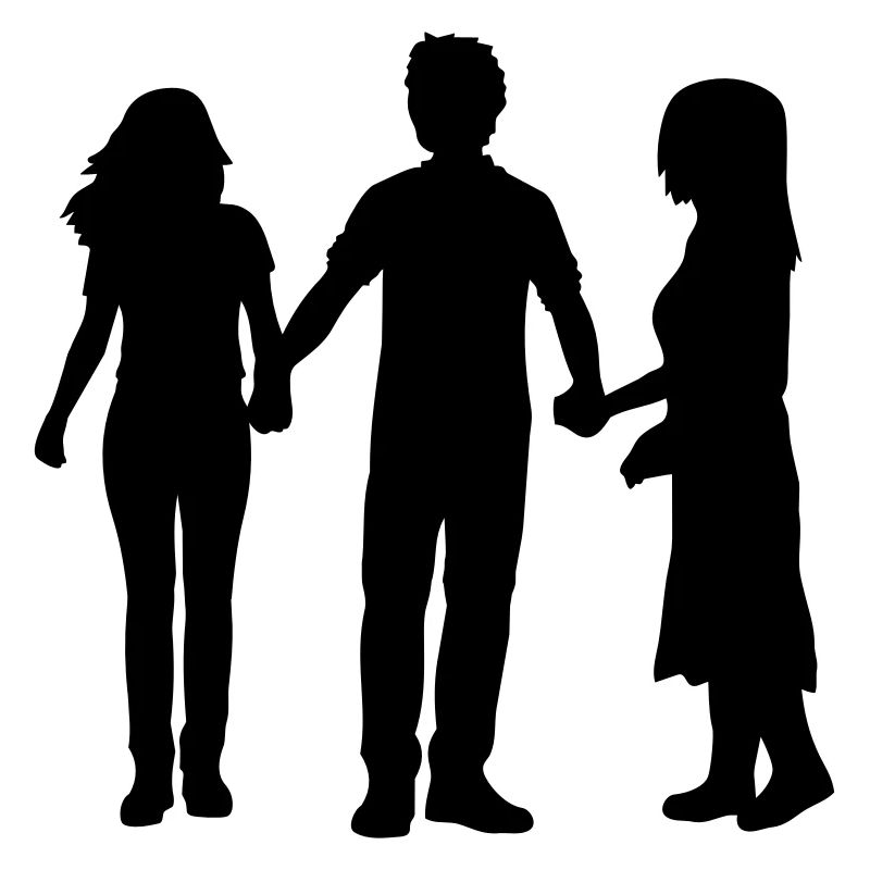 People Group Silhouette Friends Team Together