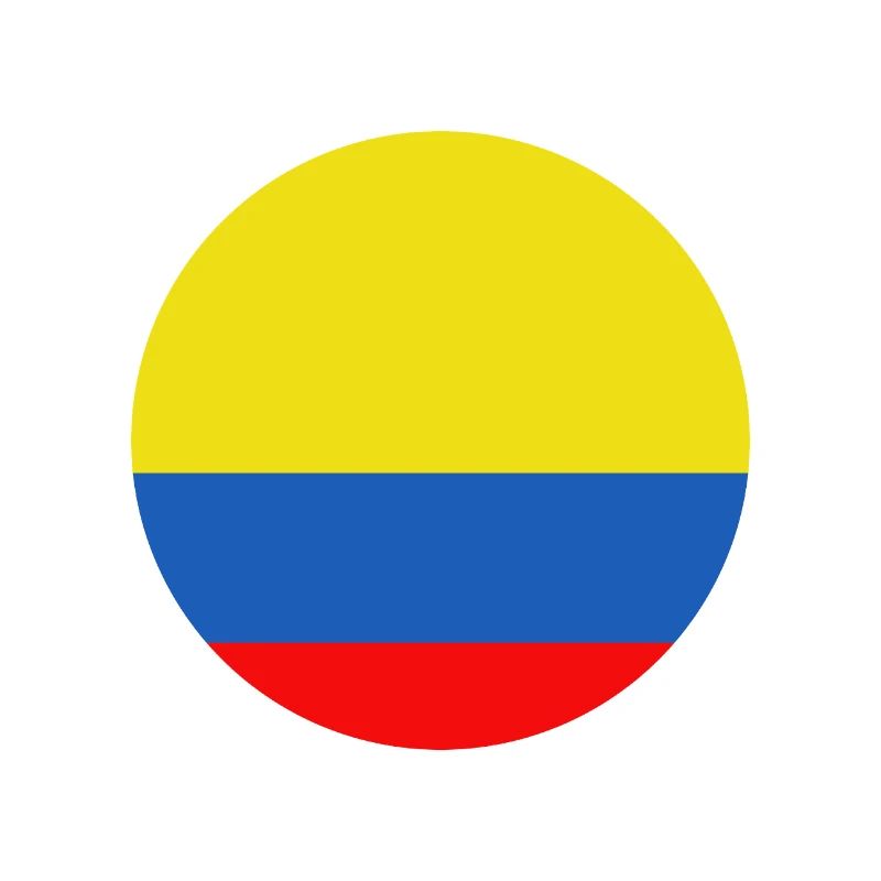 Drapeau rond de la Colombie