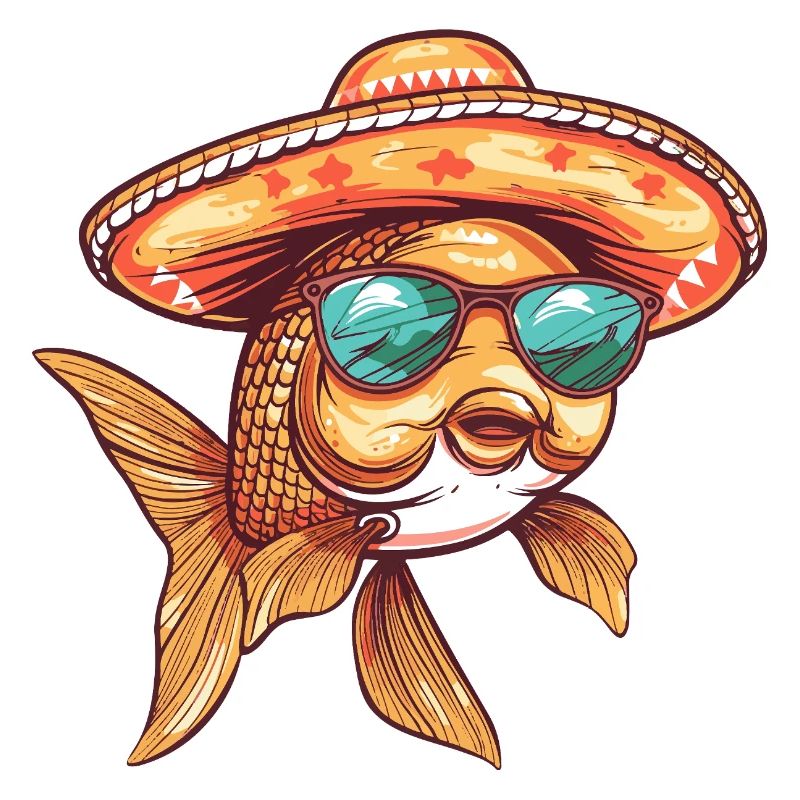 Sombrero comique Poisson Rouge