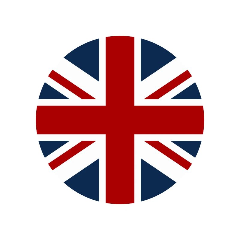 Drapeau britannique en forme de cercle
