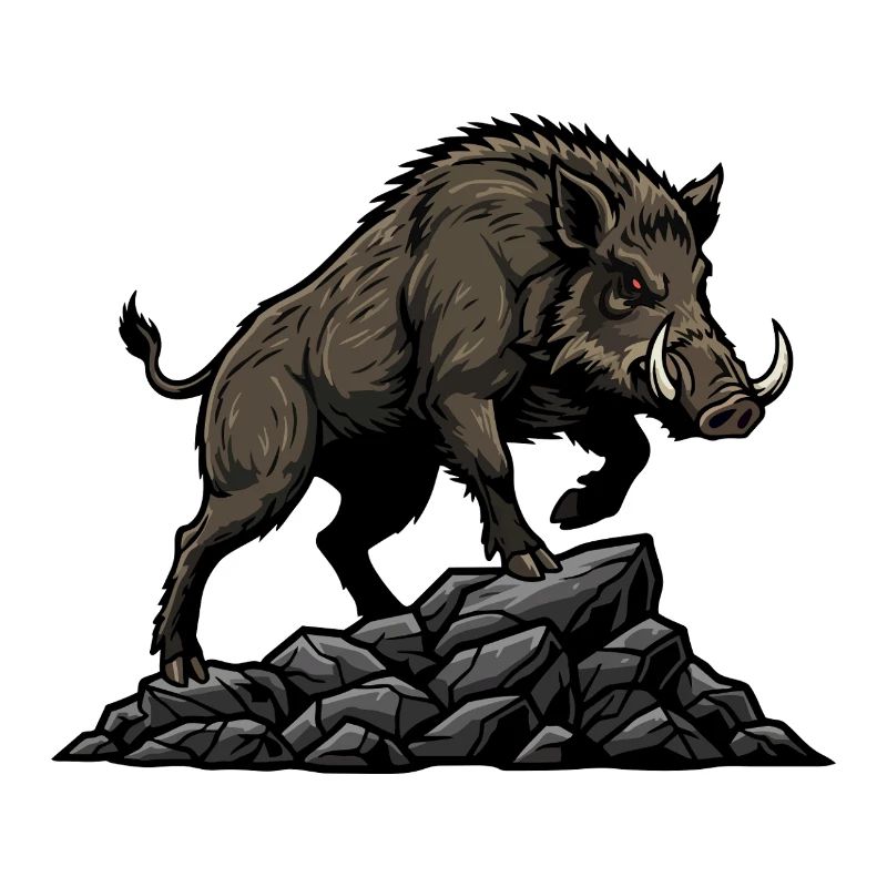 Wildschweinjagdwald