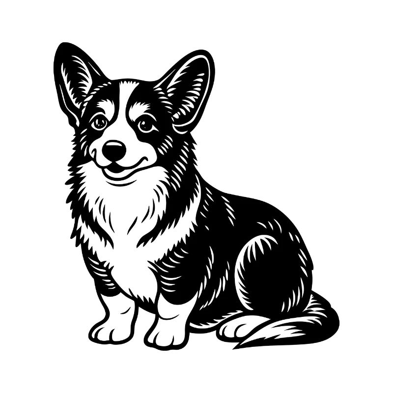 Corgi sitting