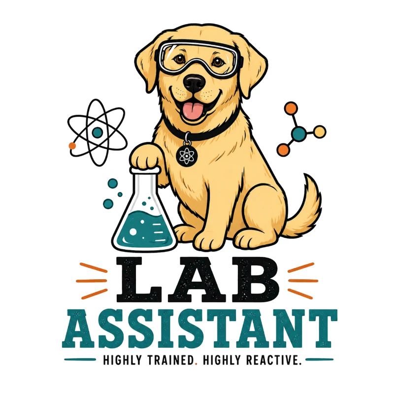 Lab Assistent Hund Illustration - Labrador Merch