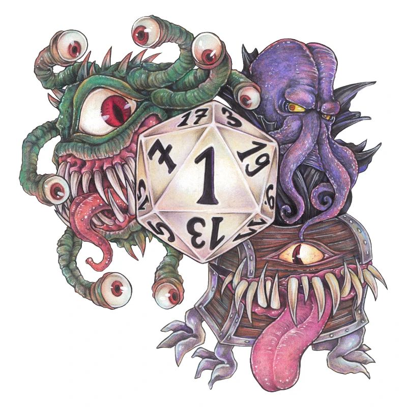 Rollenspiel Tabletop D20 Würfel Geschenk Fail