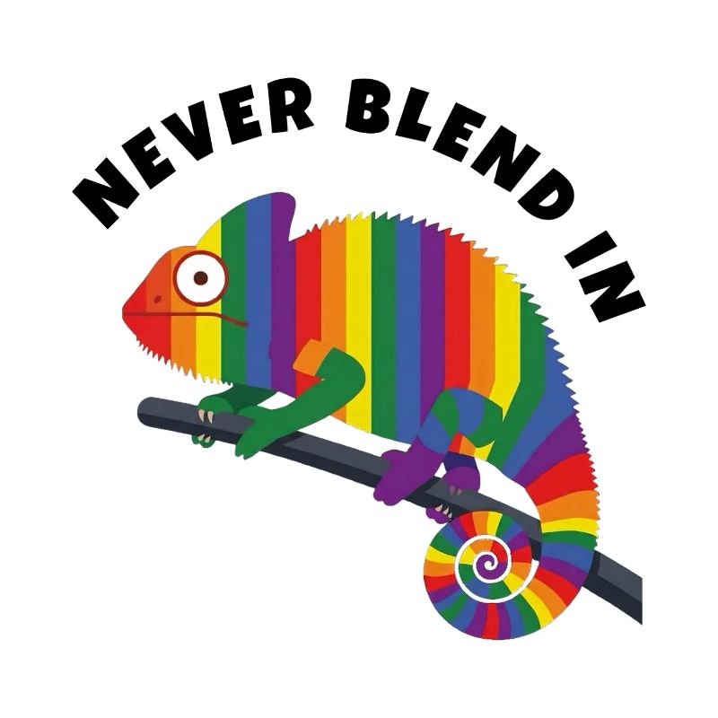 Regenbogen-Chamäleon-Pride-Monat