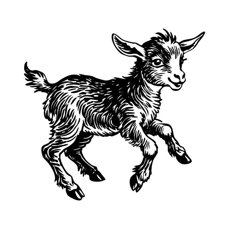 Bébé Chèvre Sauteur