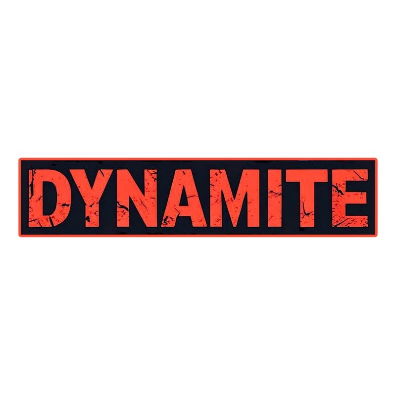 Dynamitisches rotes Grunge-Poster