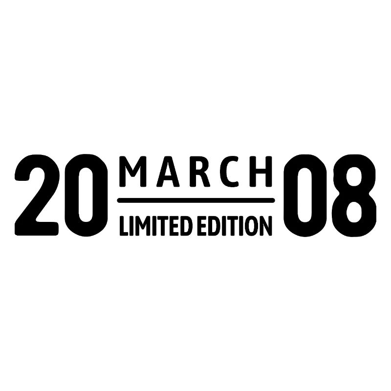 Édition limitée cadeau d’anniversaire de mars 2008