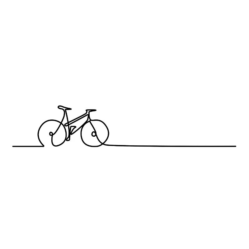 Wheel Lines Silhouette on Black Background