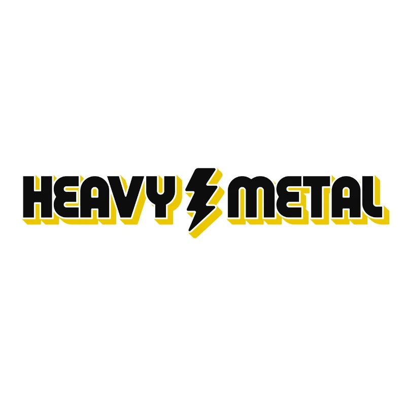 Bold Lightning Heavy Metal Logo Design