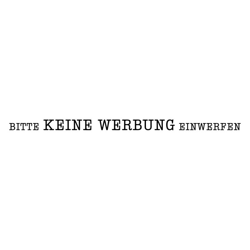 Bitte Keine Werbung einwerfen