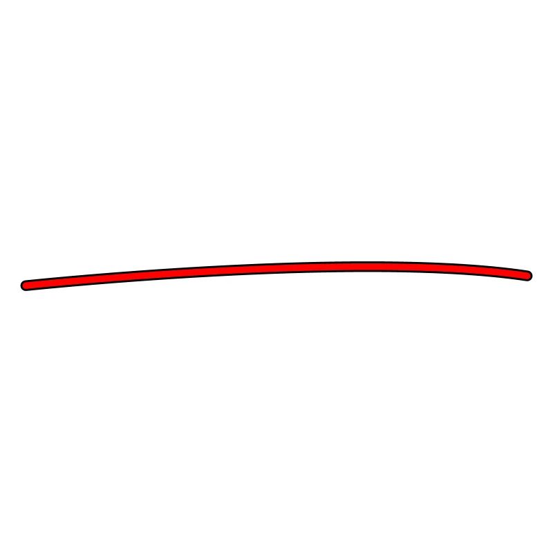 Ligne rouge minimaliste – Déclaration moderne de