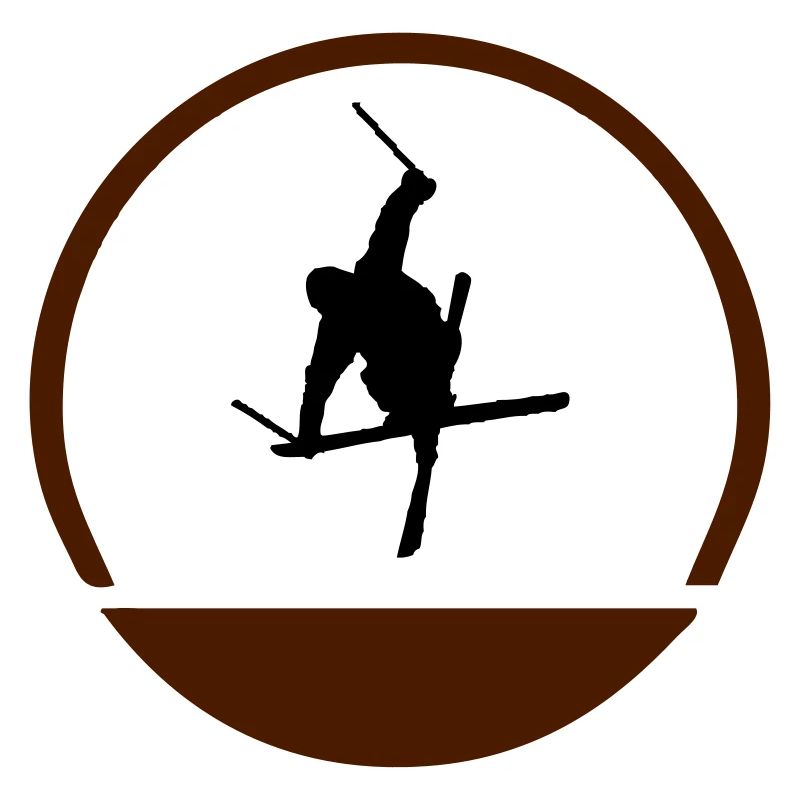 Logo de sauteur à ski