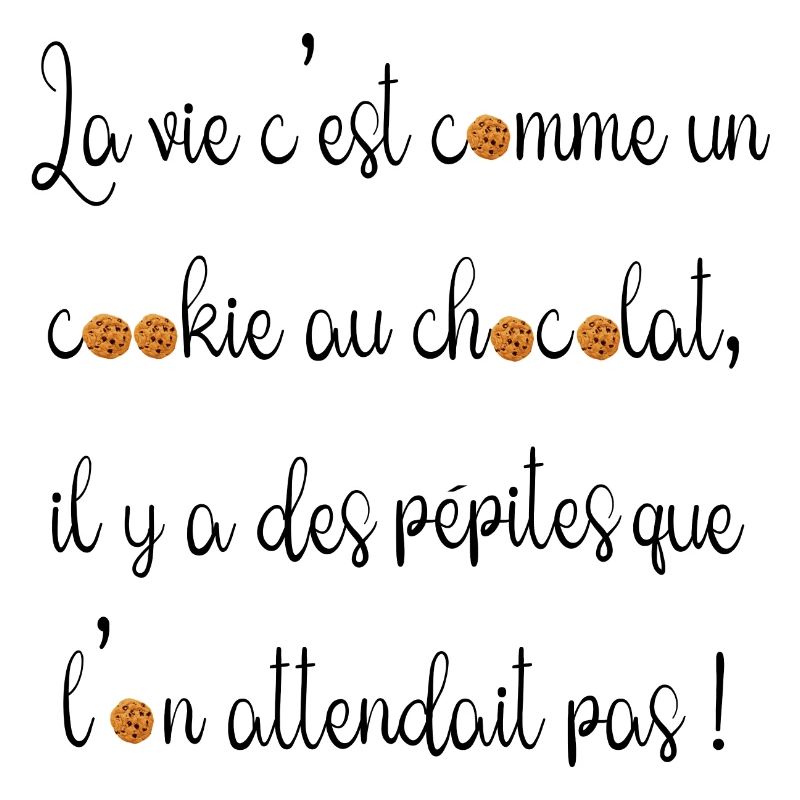 La vie c est comme un cookie au chocolat