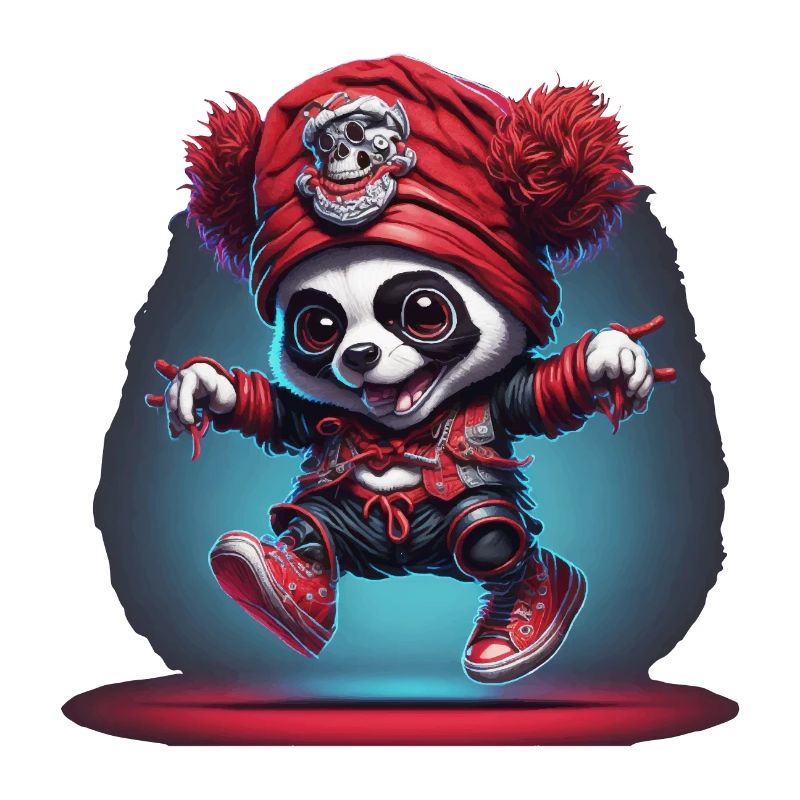 Panda mignon en pirate