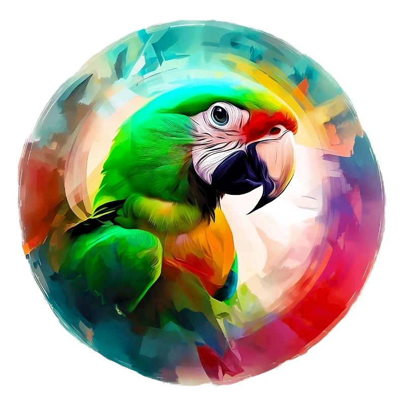 Colored macaw parrot